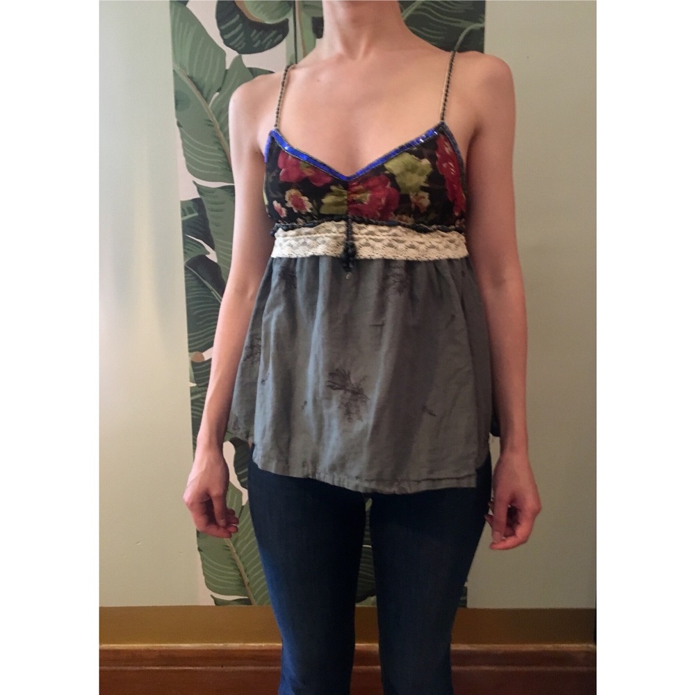 PRICED TO SELL: Free People Embroidered Tank S